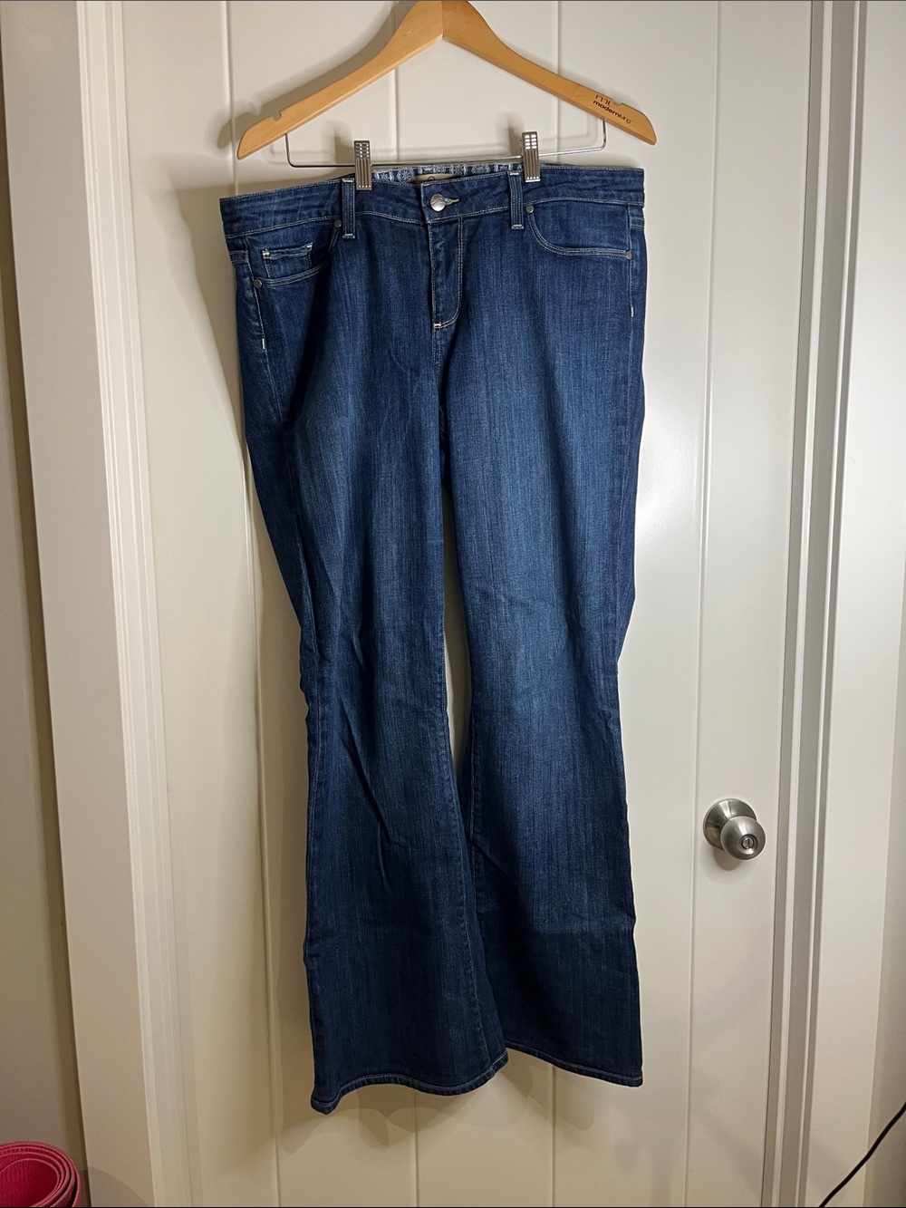 PAIGE Dark Blue Bootcut Jeans